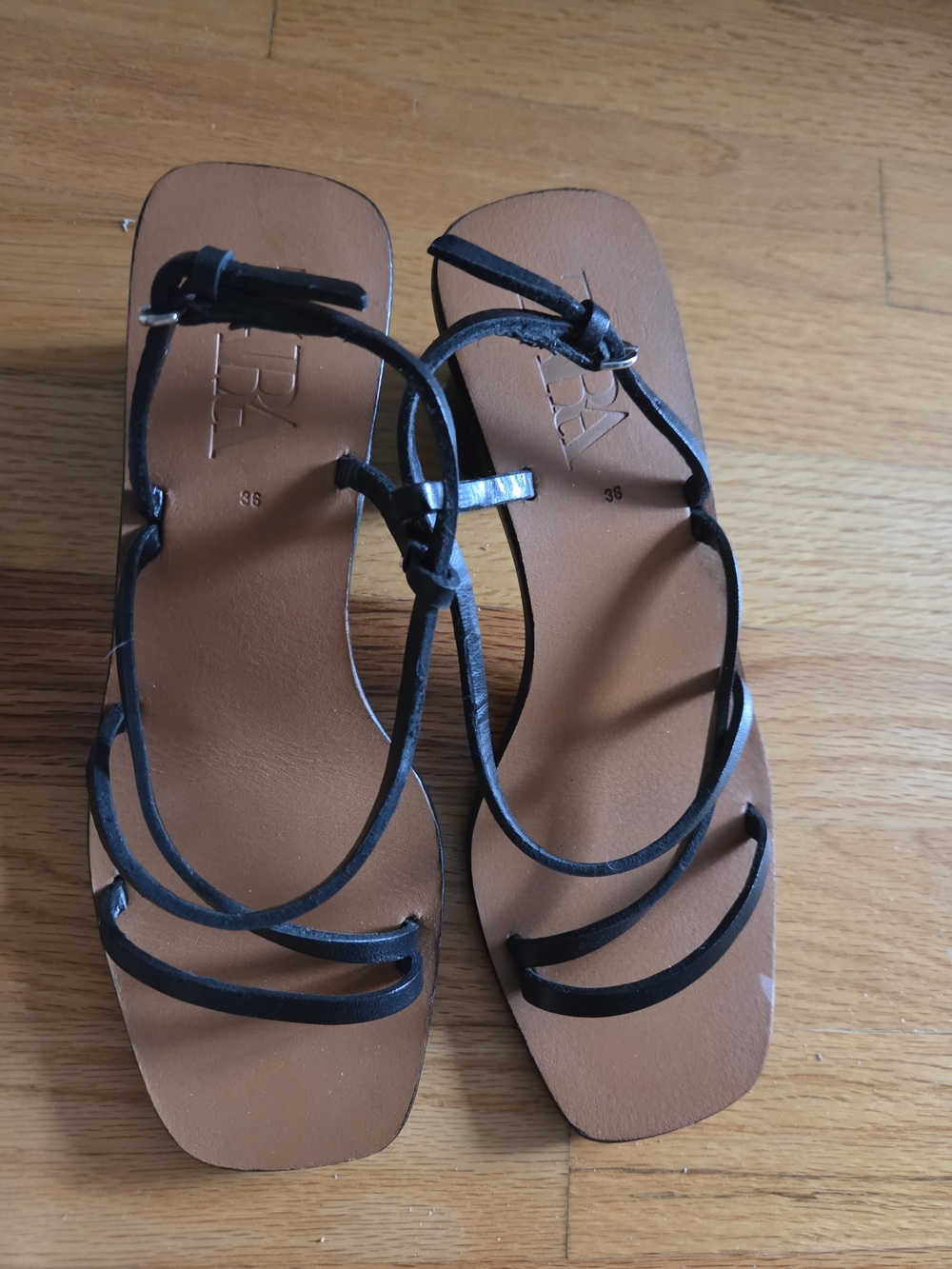 Zara Black Strappy Women’s Sandals - Unbranded